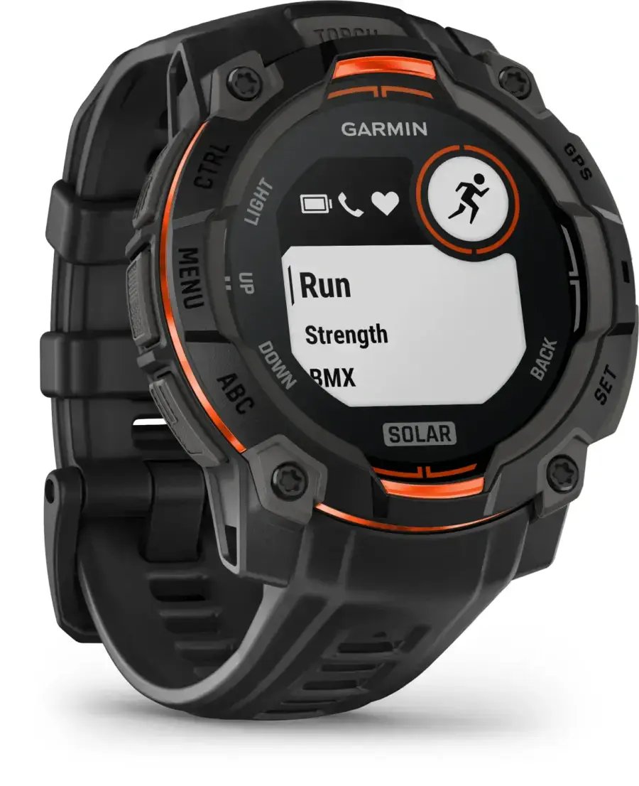 Смарт-годинник Garmin Instinct 3 45mm Solar Black with Black Band (010-02934-00)