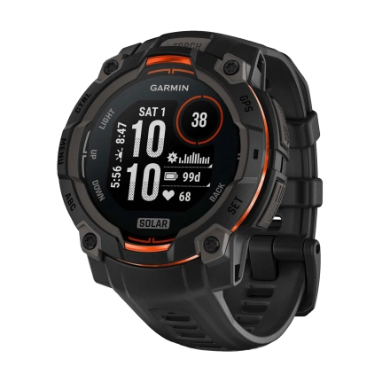 Смарт-часы Garmin Instinct 3 45mm Solar Black with Black Band (010-02934-00)