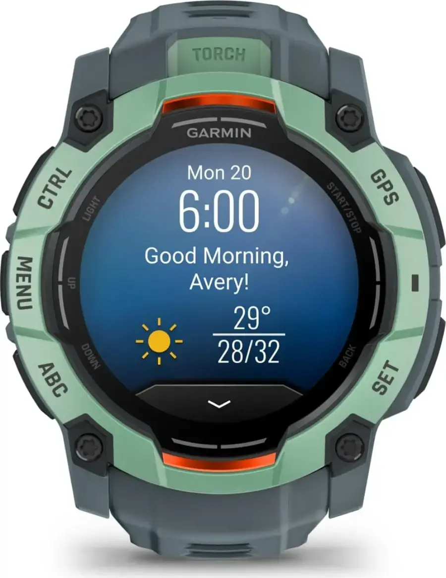 Смарт-годинник Garmin Instinct 3 50mm AMOLED Neo Tropic with Twilight Band (010-03020-01)