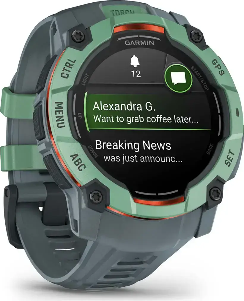 Смарт-часы Garmin Instinct 3 50mm AMOLED Neo Tropic with Twilight Band (010-03020-01)
