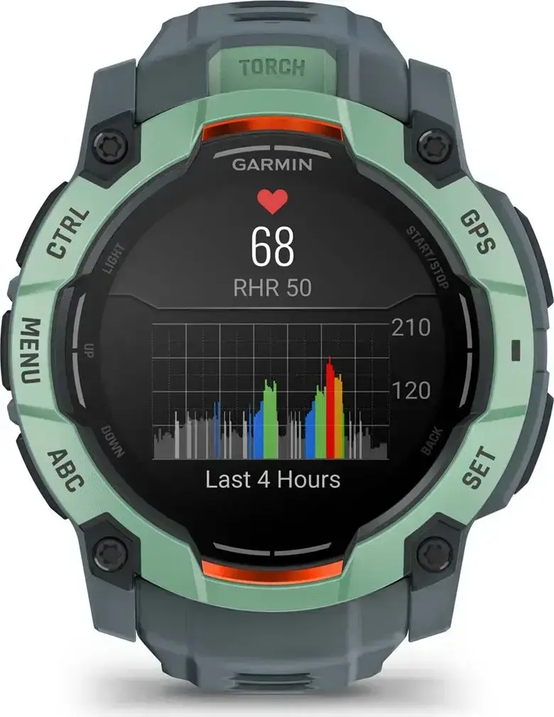 Смарт-часы Garmin Instinct 3 50mm AMOLED Neo Tropic with Twilight Band (010-03020-01)