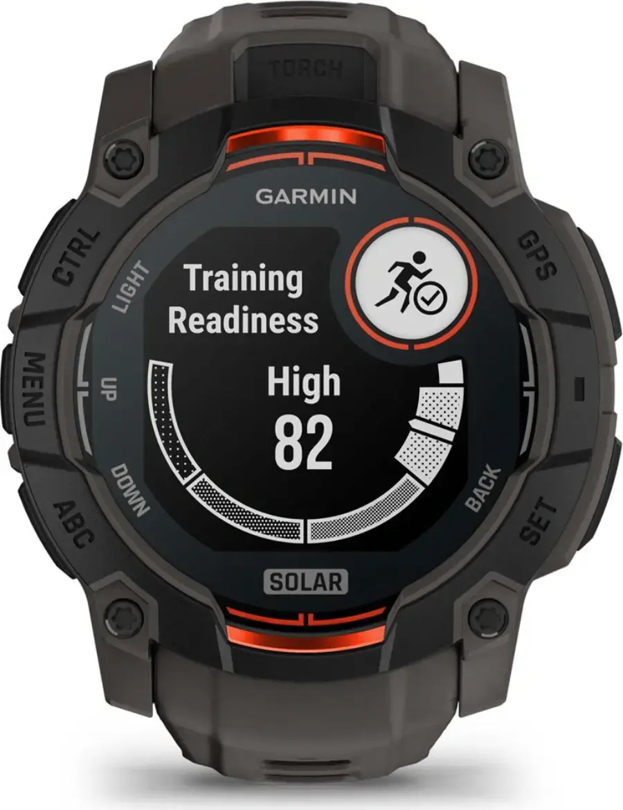 Смарт-годинник Garmin Instinct 3 50mm Solar Black with Charcoal Band (010-02935-00)