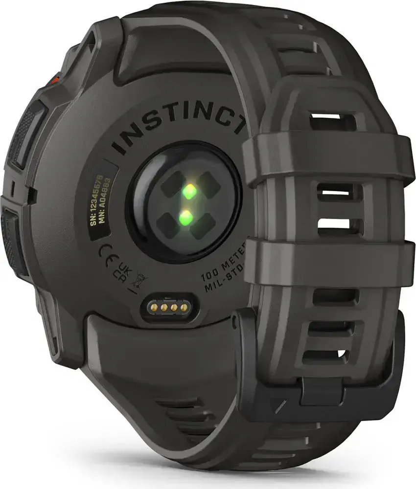 Смарт-годинник Garmin Instinct 3 50mm Solar Black with Charcoal Band (010-02935-00)