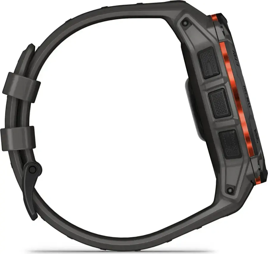 Смарт-годинник Garmin Instinct 3 50mm Solar Black with Charcoal Band (010-02935-00)