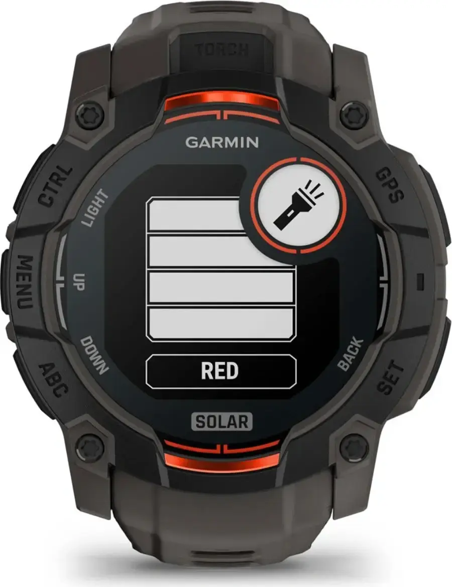 Смарт-годинник Garmin Instinct 3 50mm Solar Black with Charcoal Band (010-02935-00)