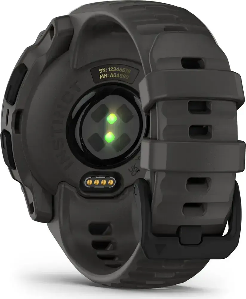 Смарт-годинник Garmin Instinct E 40mm Black with Charcoal Band (010-02932-00)