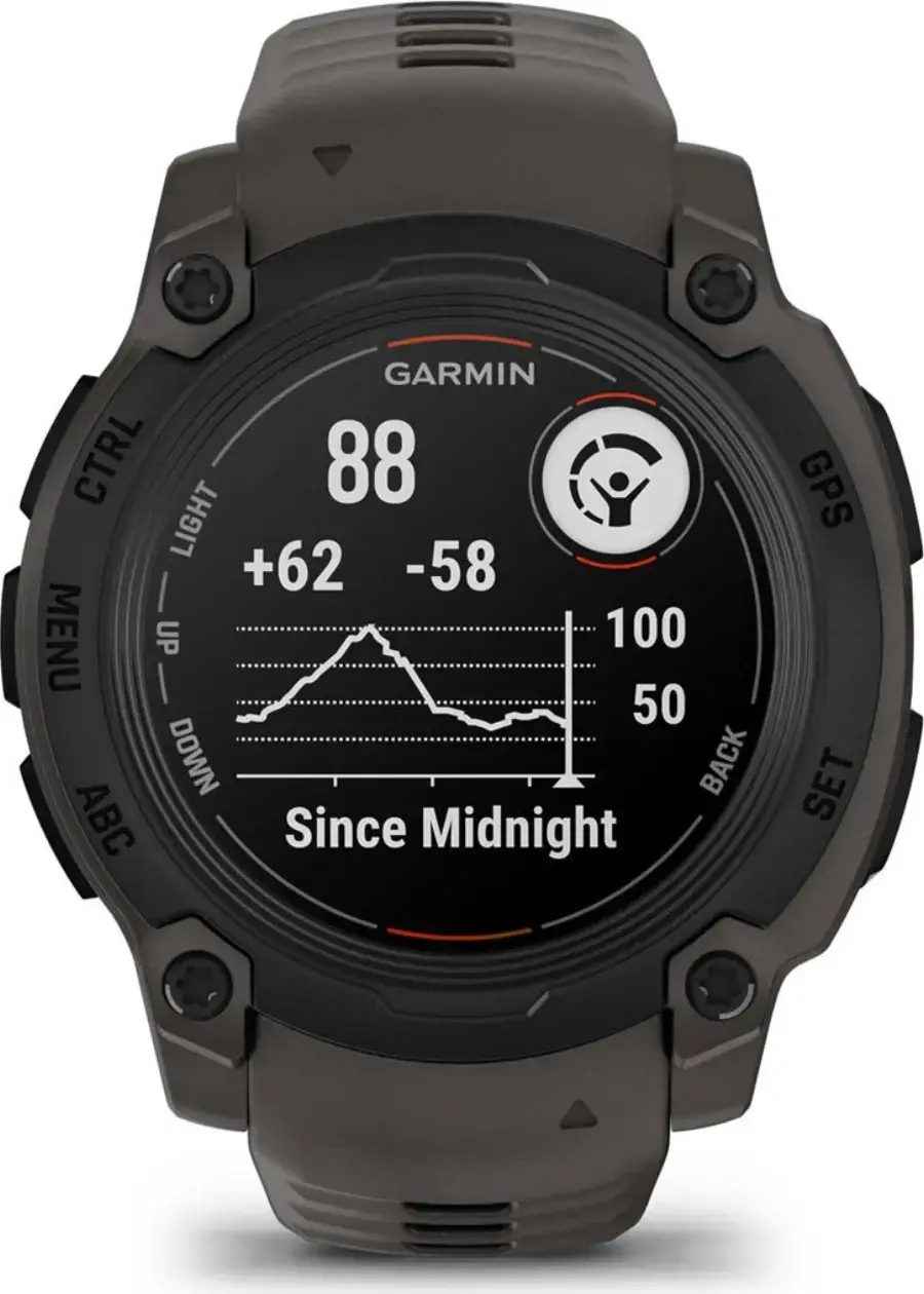Смарт-годинник Garmin Instinct E 40mm Black with Charcoal Band (010-02932-00)