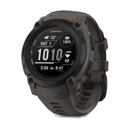 Смарт-годинник Garmin Instinct E 40mm Black with Charcoal Band (010-02932-00)