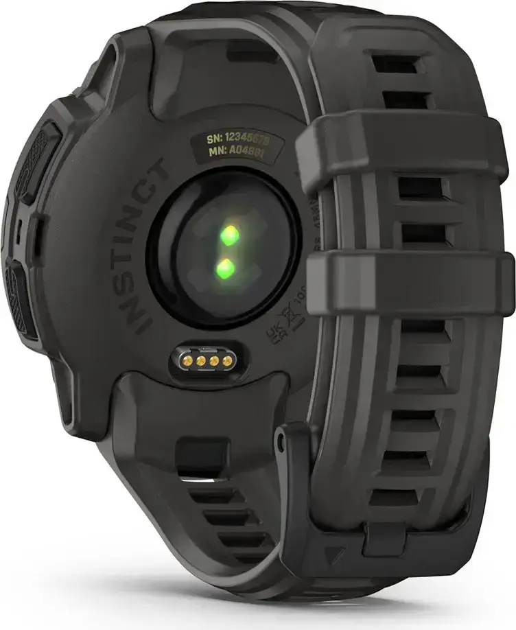 Смарт-годинник Garmin Instinct E 45mm Black with Charcoal Band (010-02933-00)