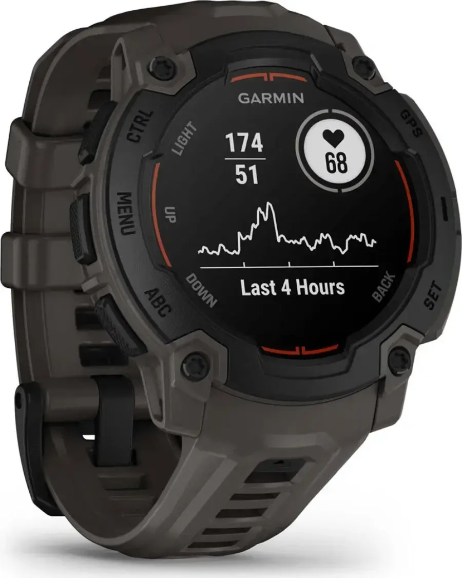 Смарт-годинник Garmin Instinct E 45mm Black with Charcoal Band (010-02933-00)