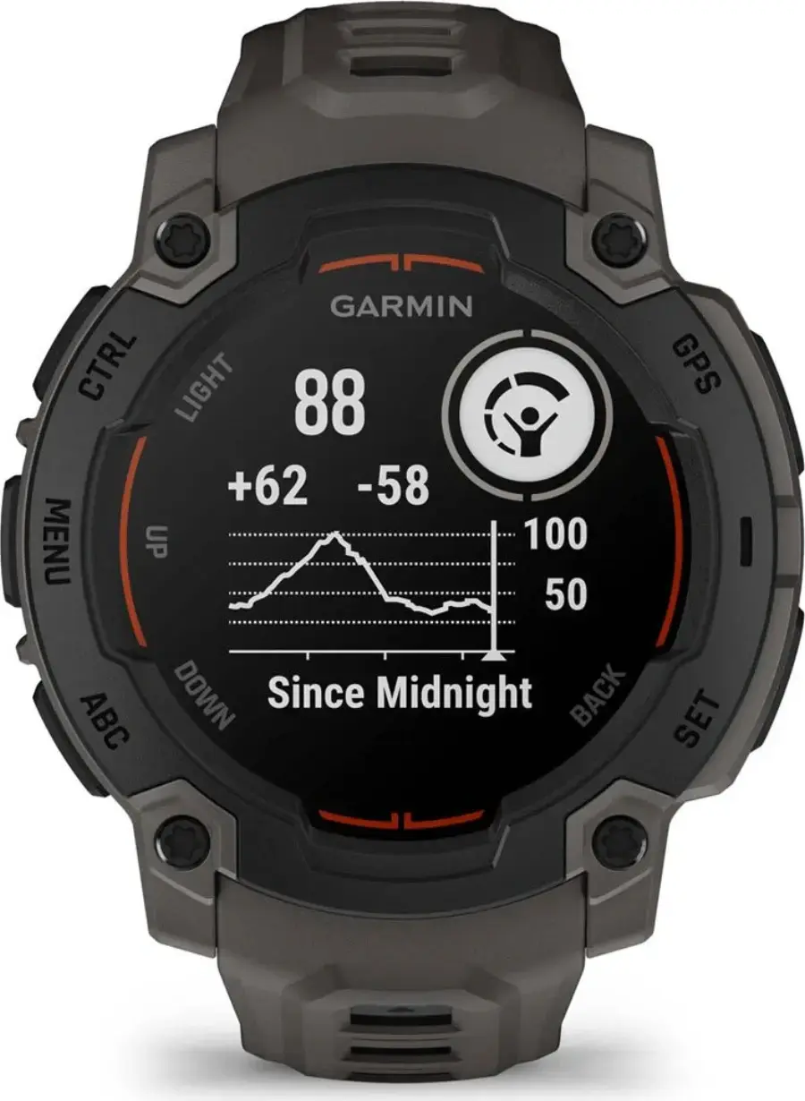 Смарт-годинник Garmin Instinct E 45mm Black with Charcoal Band (010-02933-00)