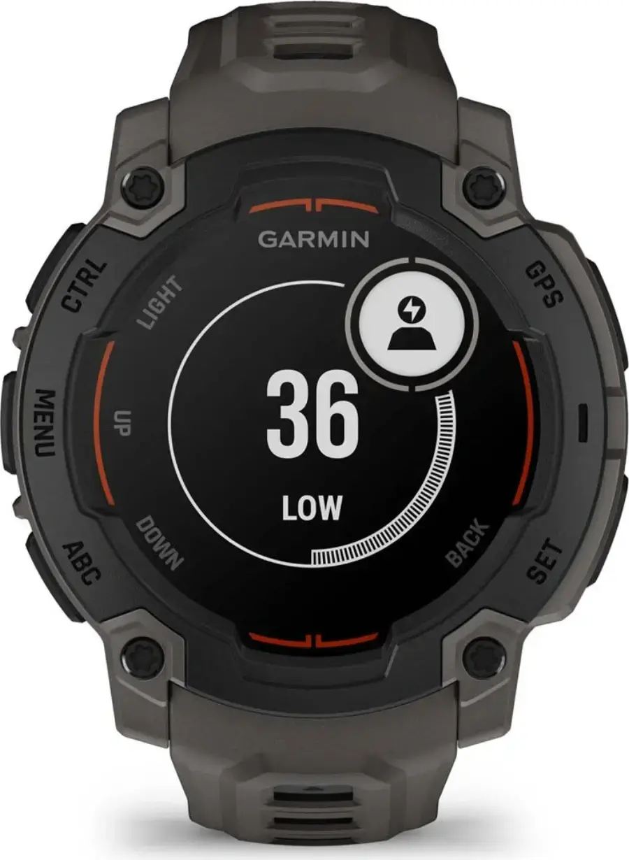 Смарт-годинник Garmin Instinct E 45mm Black with Charcoal Band (010-02933-00)