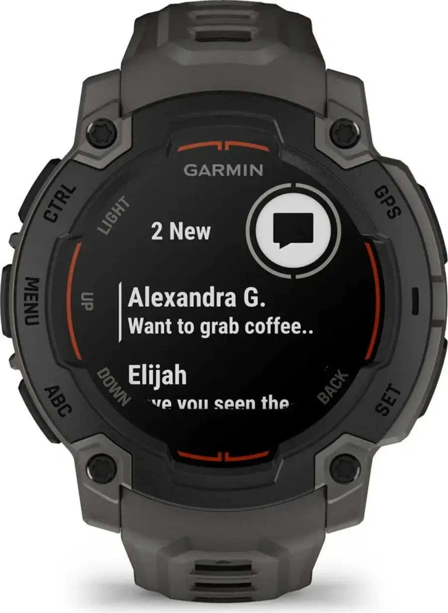 Смарт-годинник Garmin Instinct E 45mm Black with Charcoal Band (010-02933-00)