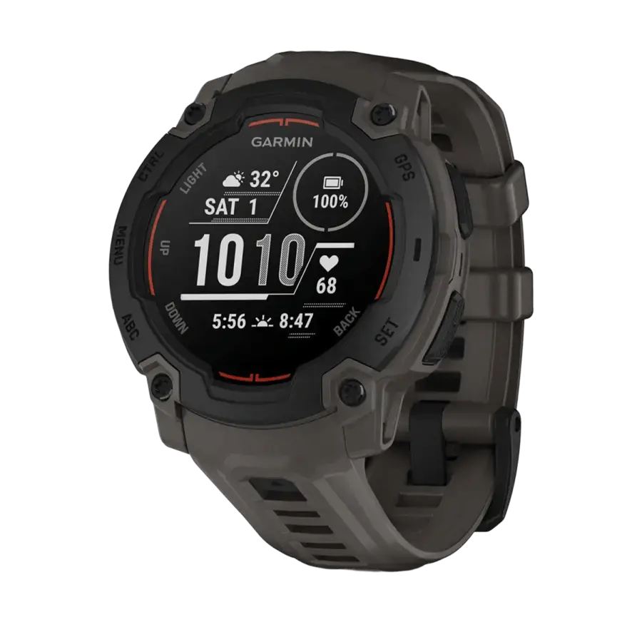 Смарт-годинник Garmin Instinct E 45mm Black with Charcoal Band (010-02933-00)