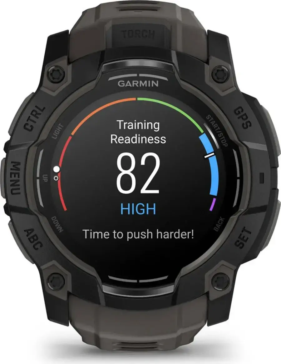 Смарт-годинник Garmin Instinct 3 50mm AMOLED Black with Charcoal Band (010-03020-00)