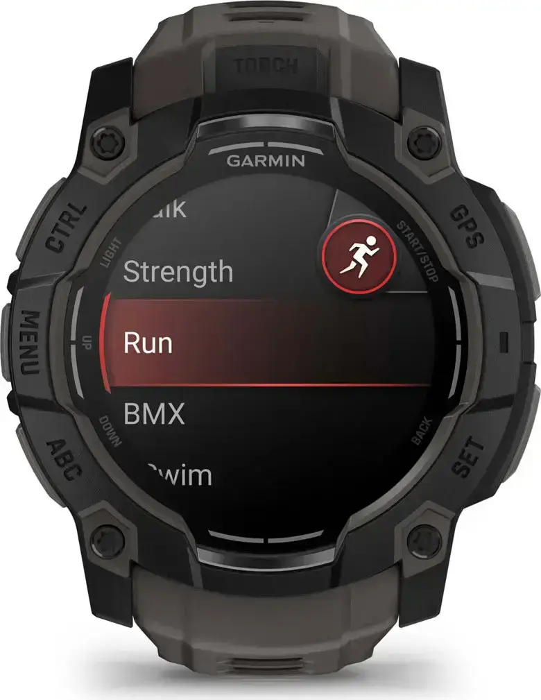 Смарт-часы Garmin Instinct 3 50mm AMOLED Black with Charcoal Band (010-03020-00)