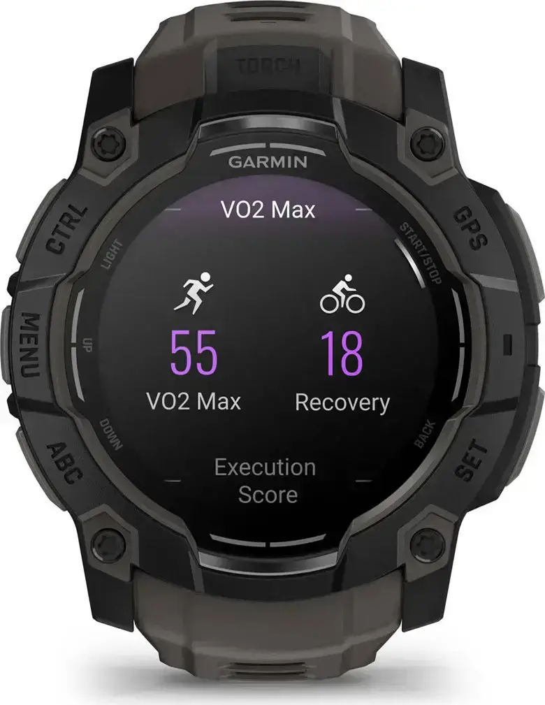 Смарт-часы Garmin Instinct 3 50mm AMOLED Black with Charcoal Band (010-03020-00)
