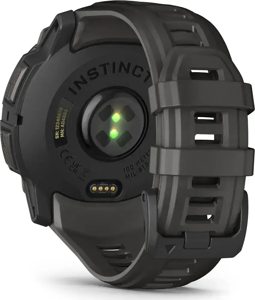 Смарт-часы Garmin Instinct 3 50mm AMOLED Black with Charcoal Band (010-03020-00)
