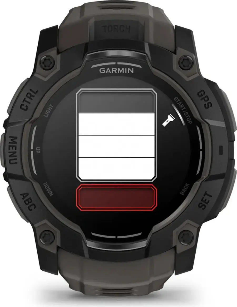 Смарт-годинник Garmin Instinct 3 50mm AMOLED Black with Charcoal Band (010-03020-00)