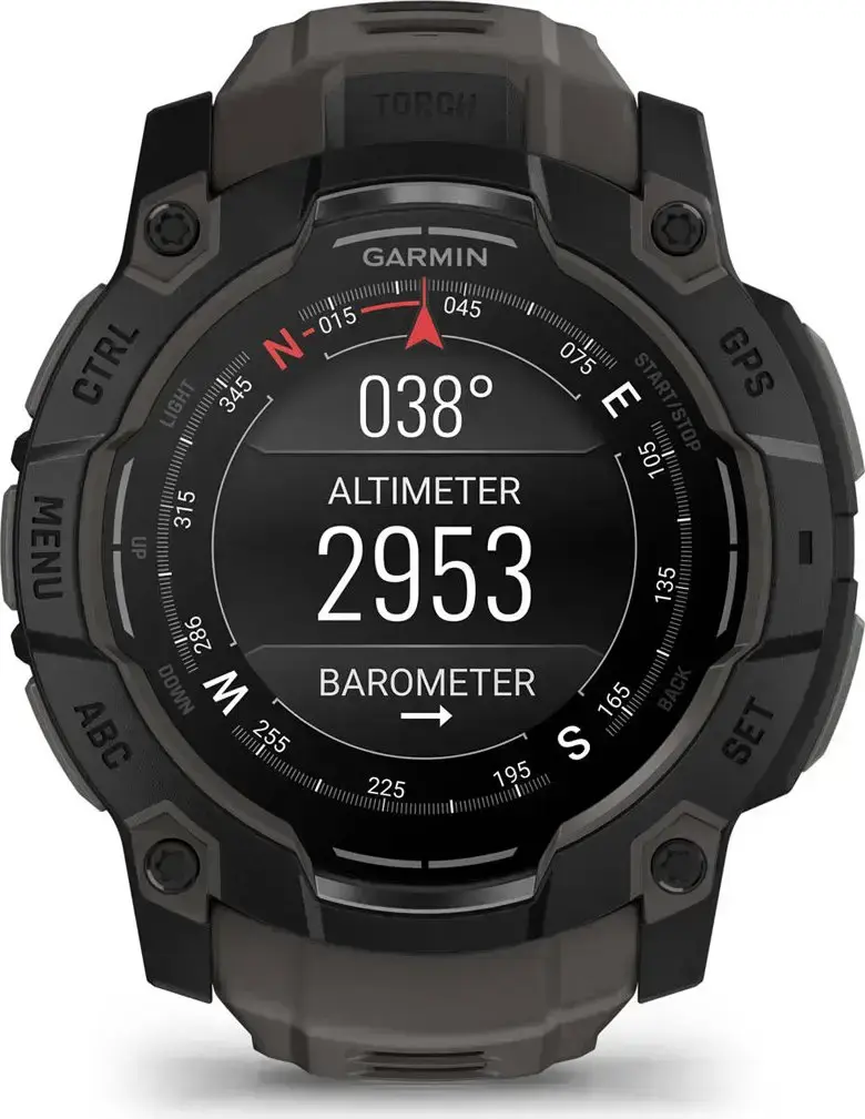 Смарт-часы Garmin Instinct 3 50mm AMOLED Black with Charcoal Band (010-03020-00)