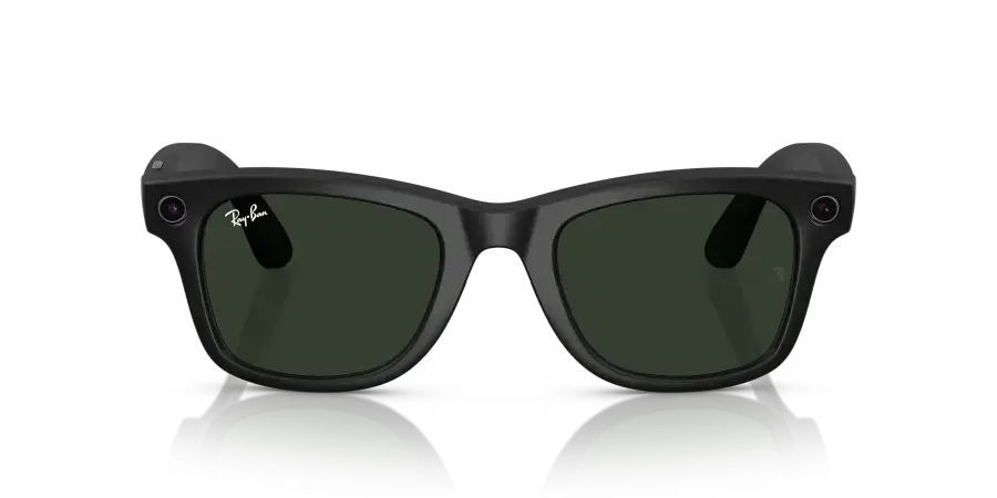 Смарт-очки Ray-Ban | Meta Wayfarer Standard - Matte Black / Clear to Graphite Green Transitions (RW4006 601S1M 50-22)