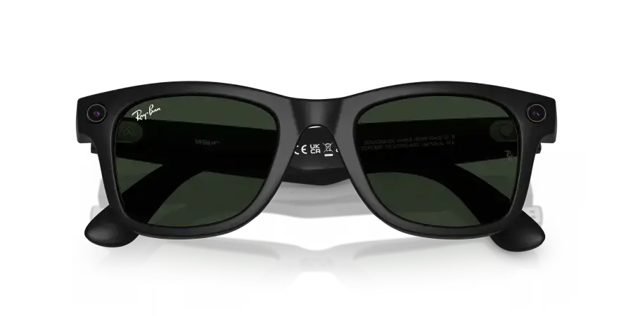 Смарт-очки Ray-Ban | Meta Wayfarer Standard - Matte Black / Clear to Graphite Green Transitions (RW4006 601S1M 50-22)