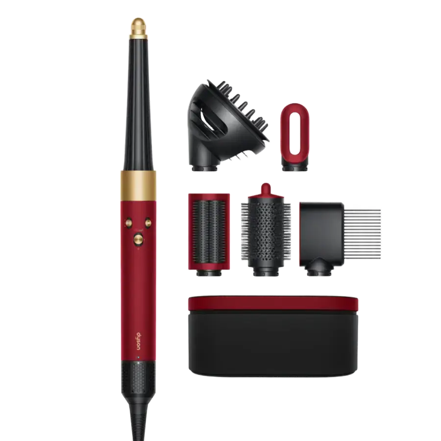 Стайлер для кучерявого волосся Dyson Airwrap i.d. Multi-Styler and Dryer Curly to Coily - Red Velvet/Gold (596928-01) EU