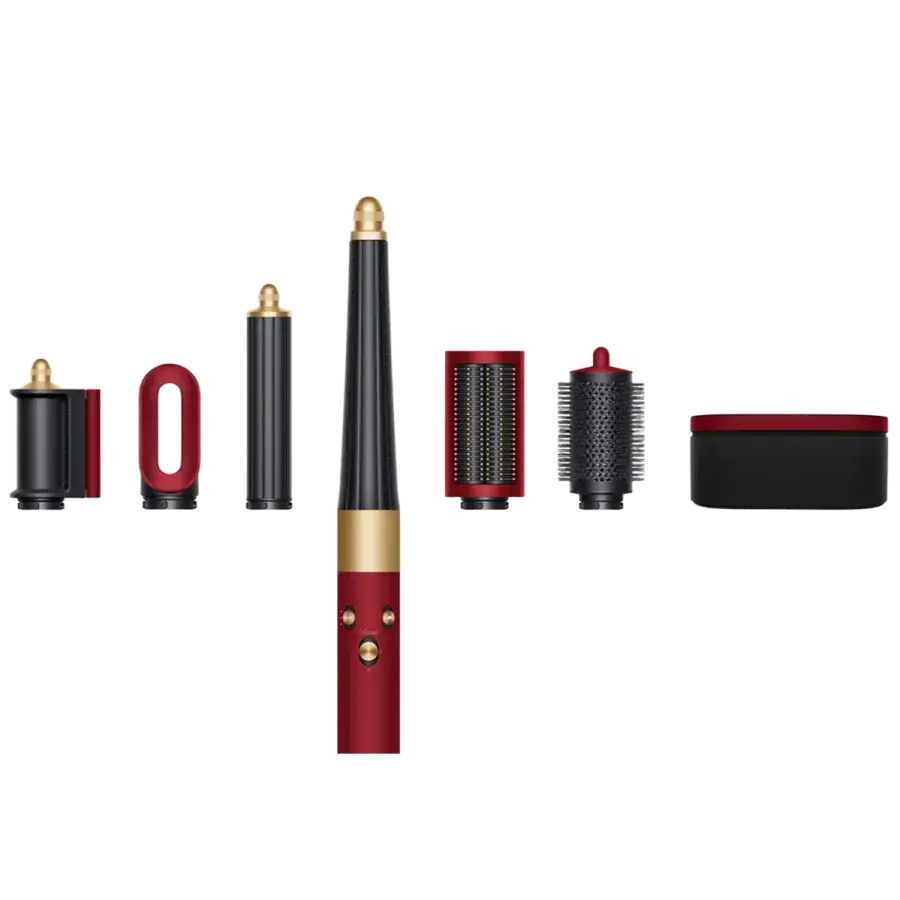 Стайлер для прямых и волнистых волос Dyson Airwrap i.d. Multi-Styler and Dryer Straight to Wavy - Red Velvet/Gold (596926-01) EU
