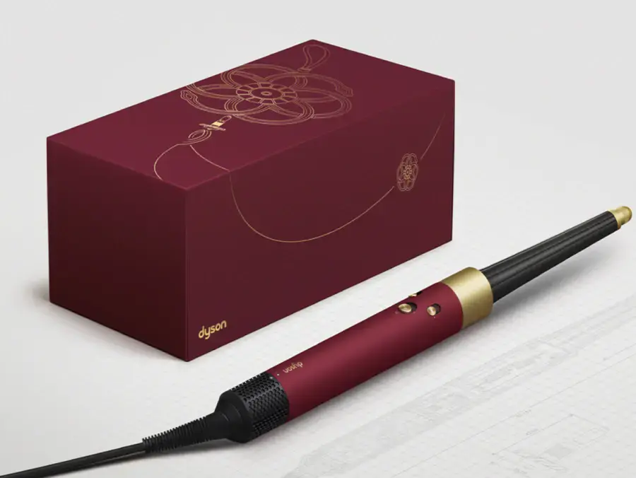 Стайлер для прямых и волнистых волос Dyson Airwrap i.d. Multi-Styler and Dryer Straight to Wavy - Red Velvet/Gold (596926-01) EU