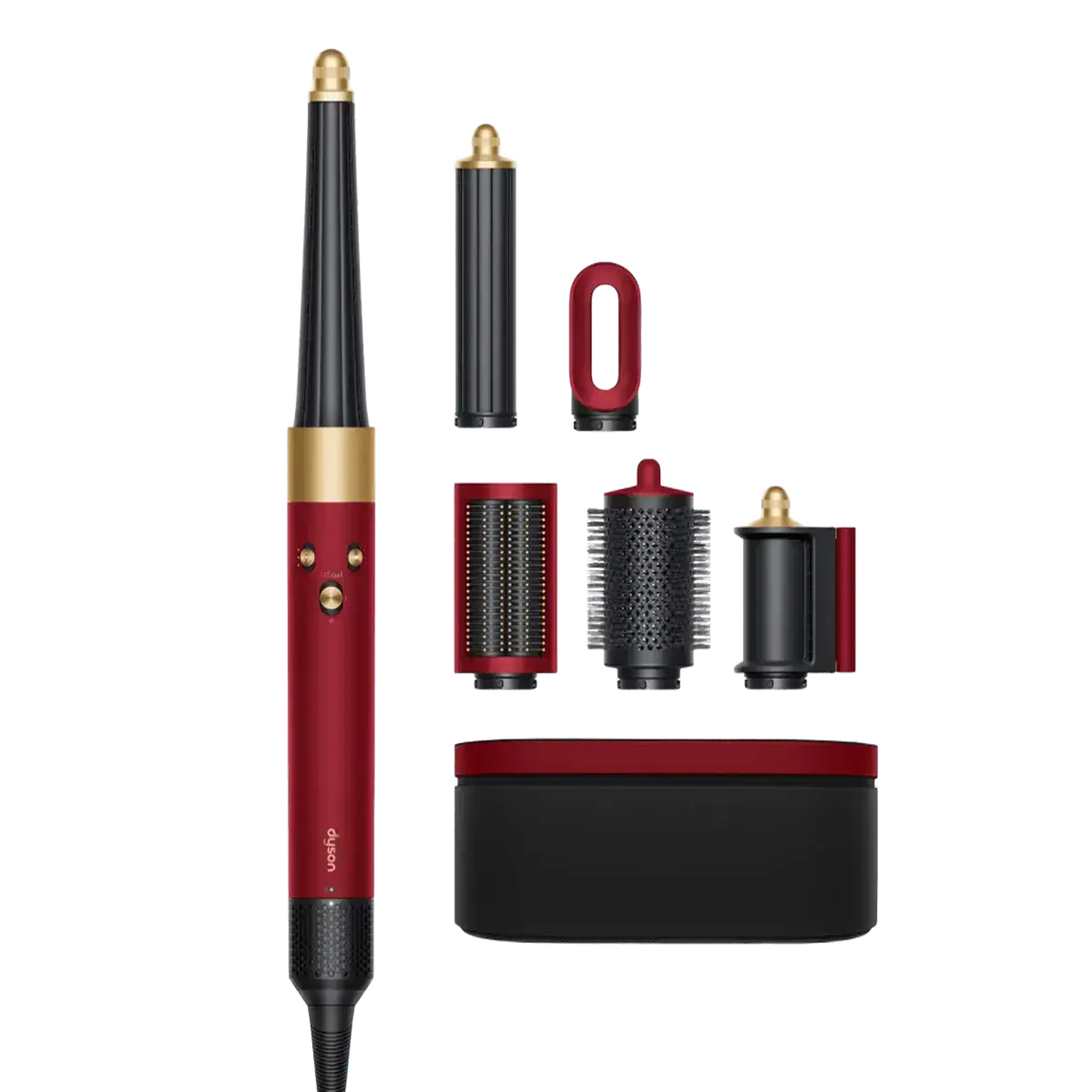 Стайлер для прямых и волнистых волос Dyson Airwrap i.d. Multi-Styler and Dryer Straight to Wavy - Red Velvet/Gold (596926-01) EU