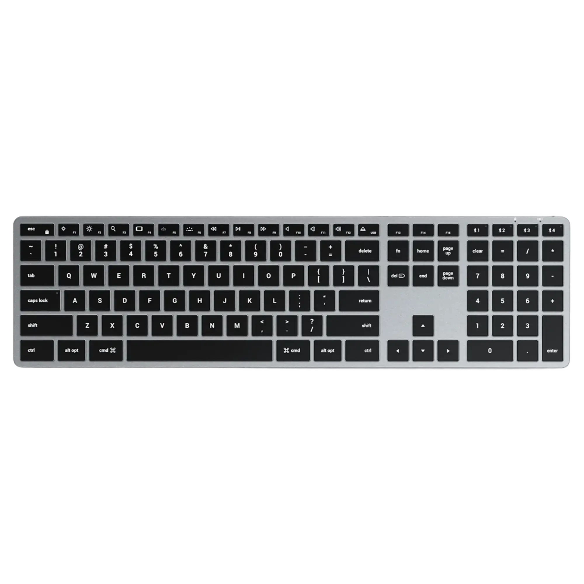 Бездротова клавіатура з підсвіткою Satechi X3 Slim Mechanical Backlit Bluetooth Keyboard - Space Gray (ST-BTSX3M)