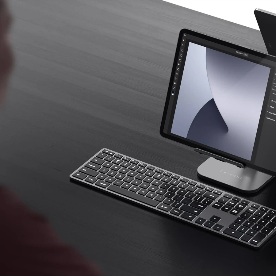 Бездротова клавіатура з підсвіткою Satechi X3 Slim Mechanical Backlit Bluetooth Keyboard - Space Gray (ST-BTSX3M)