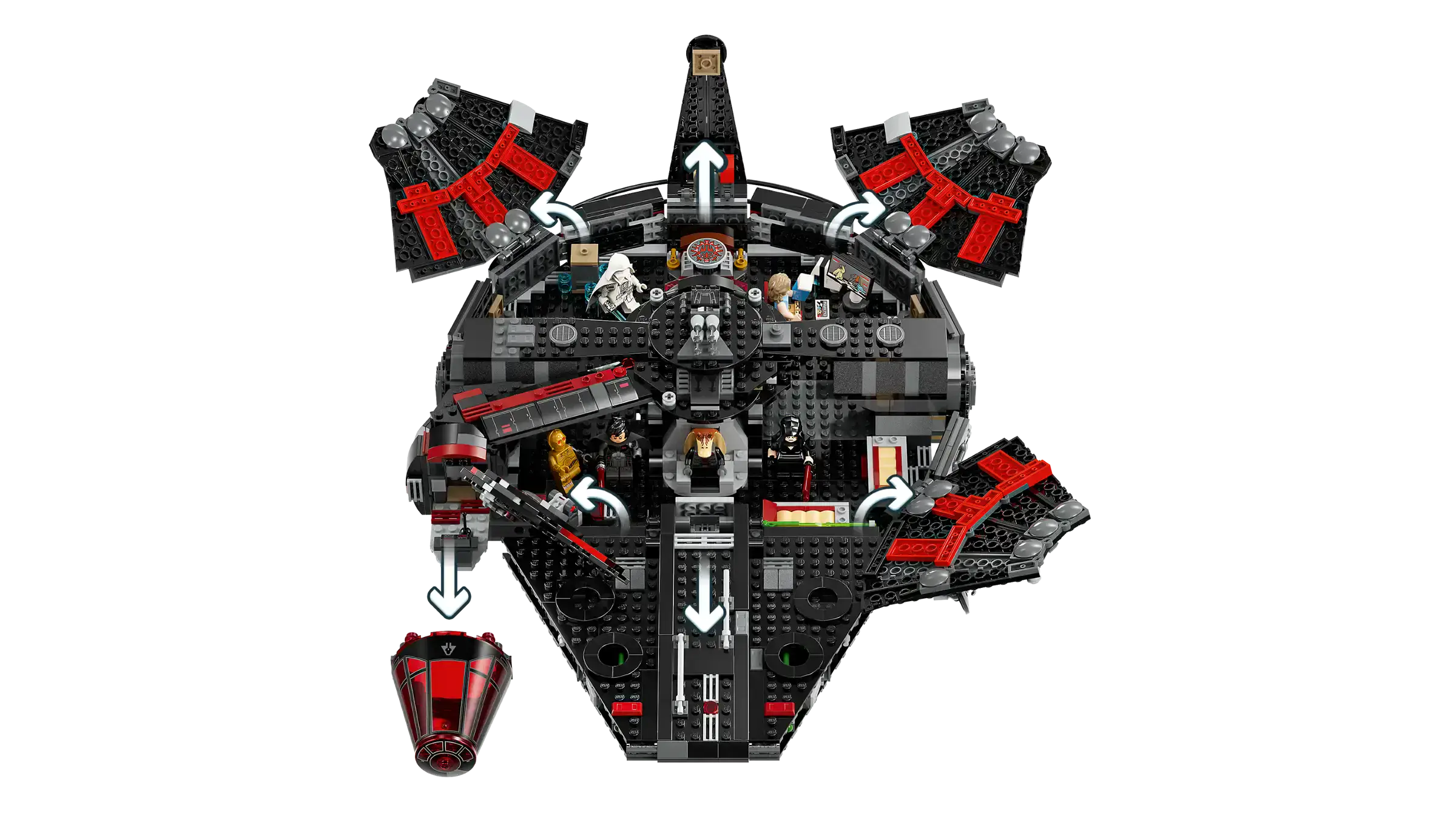 Блоковий конструктор LEGO Star Wars Темний сокіл (75389)