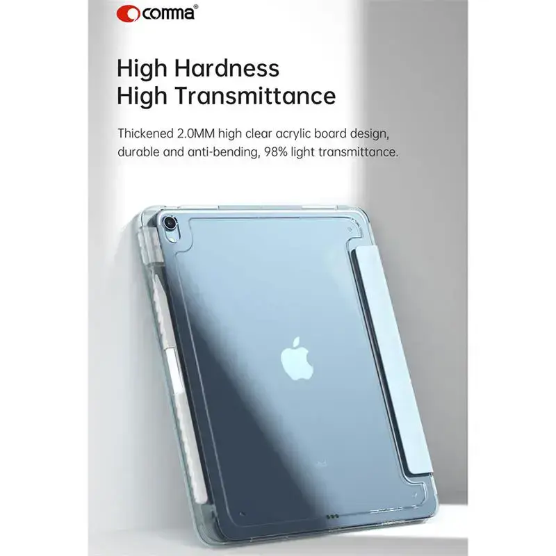 Чохол Comma Joy PU with Pencil Slot для iPad (10th generation) - Light Blue (00030)