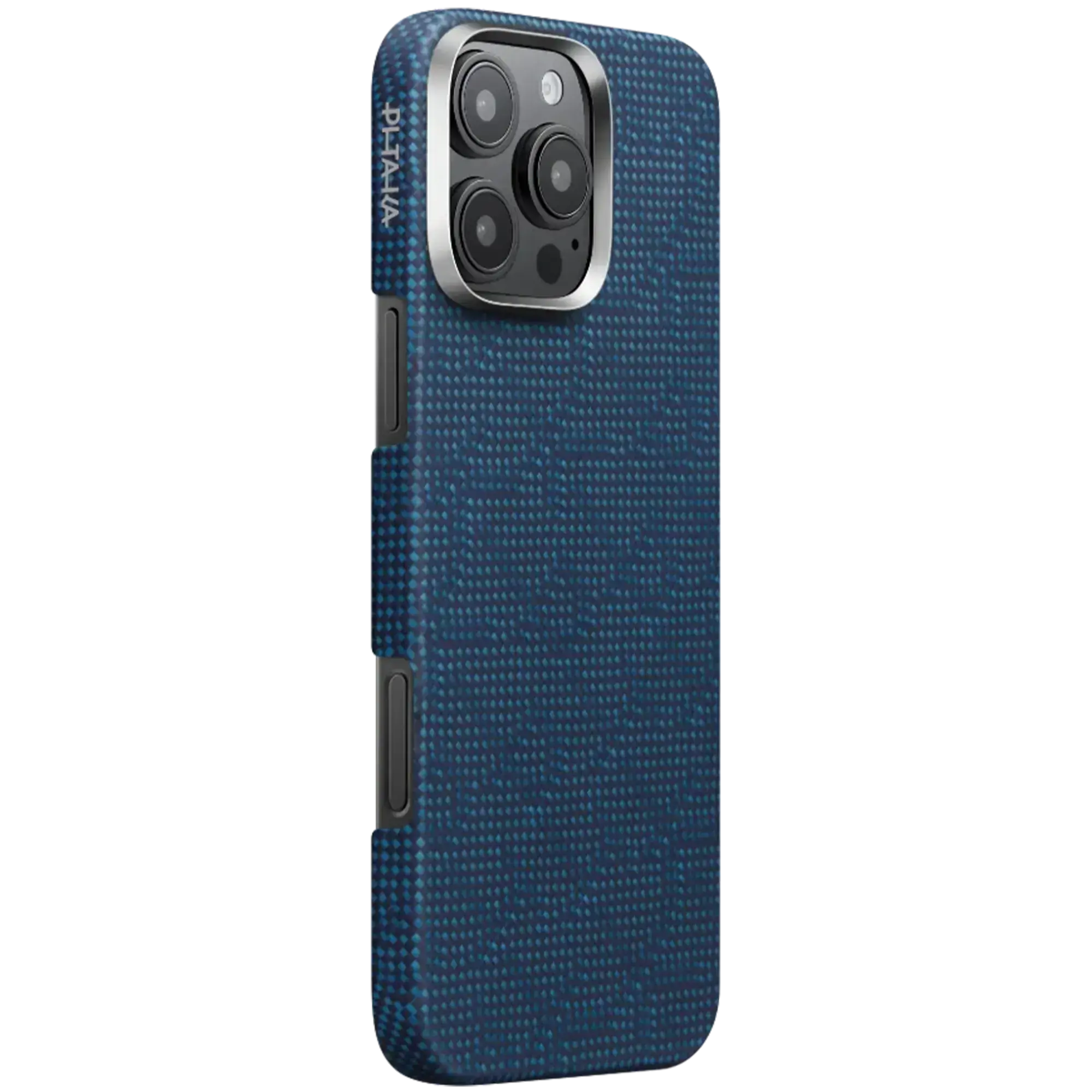 Чохол Pitaka Tactile Woven Case Monogram for iPhone 16 Pro - Dark Blue (KI1603PTK)