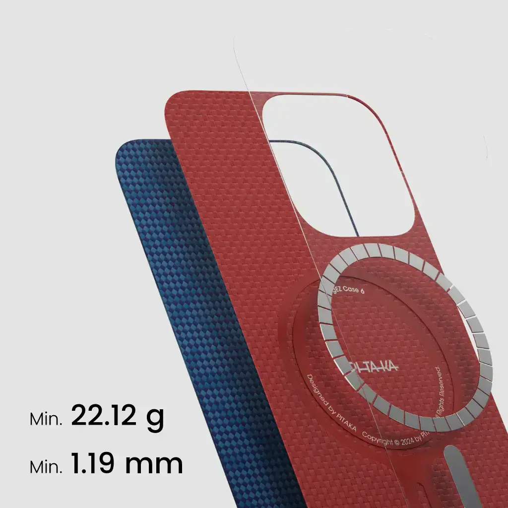 Чохол Pitaka Tactile Woven Case Monogram for iPhone 16 Pro - Dark Blue (KI1603PTK)