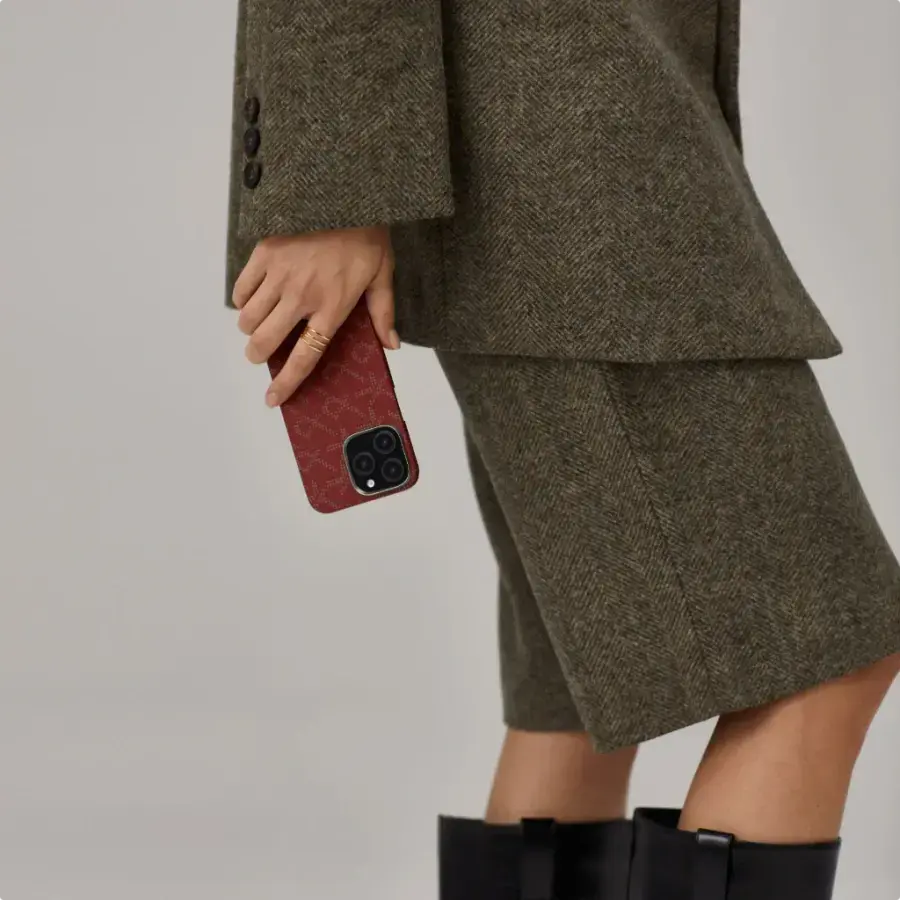 Чехол Pitaka Tactile Woven Case Monogram for iPhone 16 Pro Max - Dark Blue (KI1603PTKP)