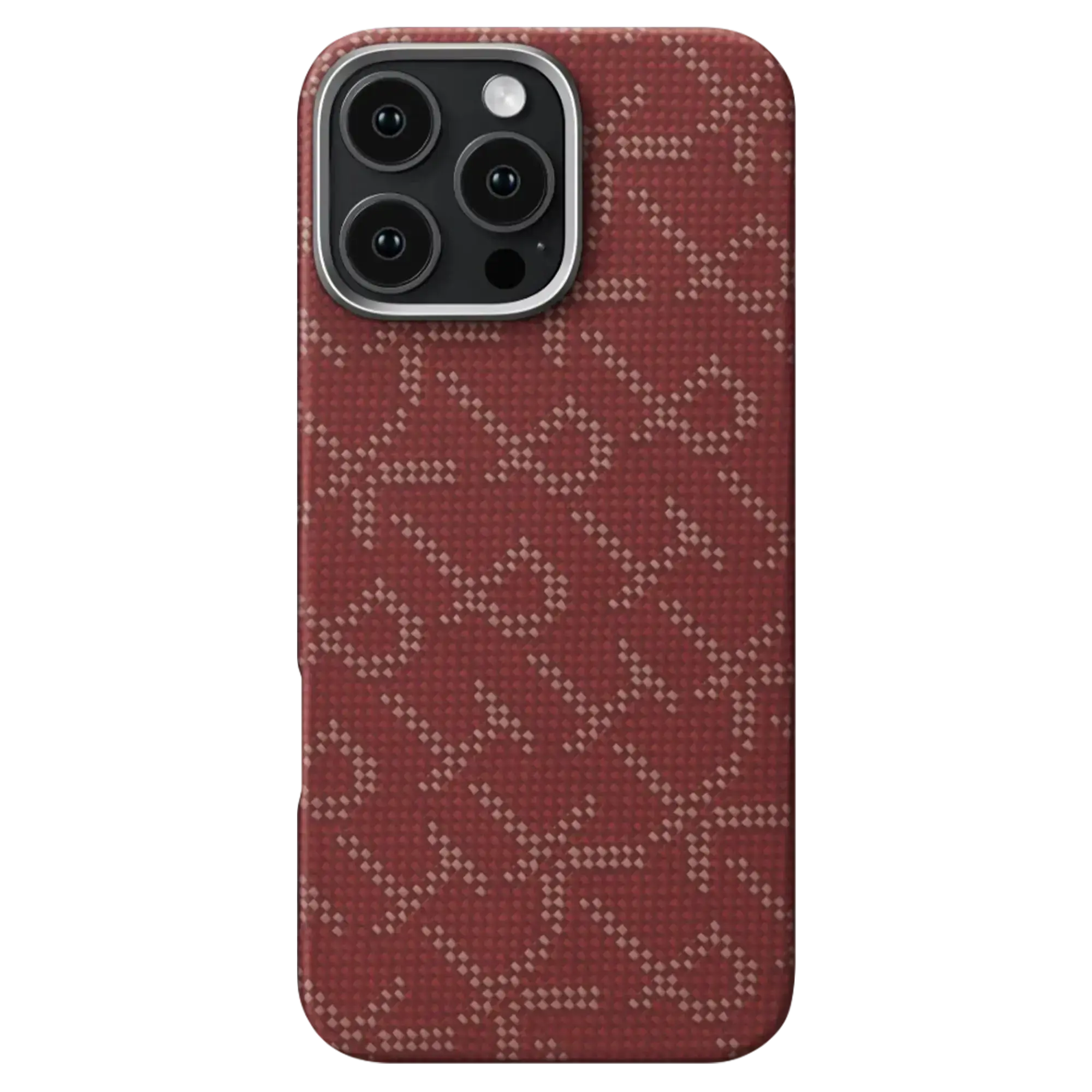 Чохол Pitaka Tactile Woven Case Monogram for iPhone 16 Pro Max - Red/Gold (KI1602PTKP)