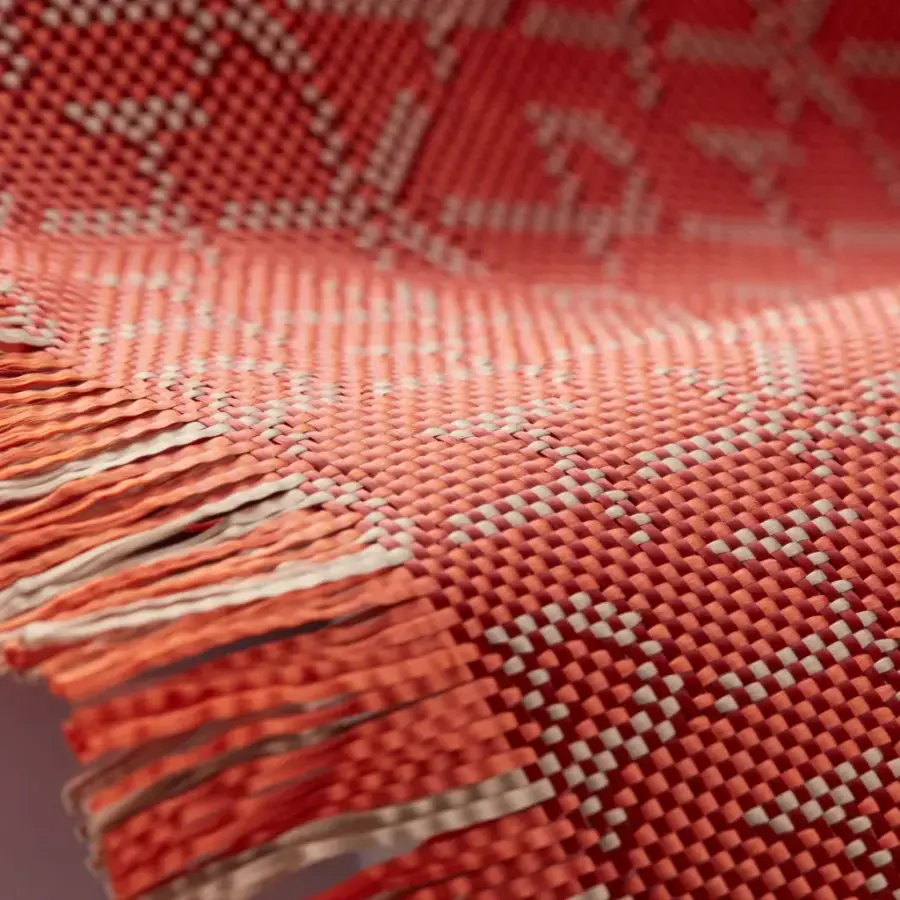 Чохол Pitaka Tactile Woven Case Monogram for iPhone 16 Pro - Red/Gold (KI1602PTK)