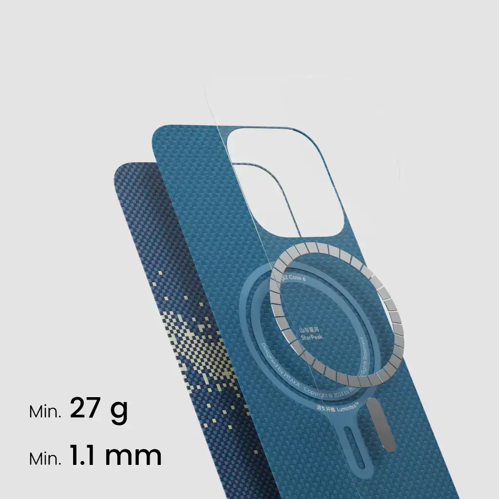 Чохол Pitaka Tactile Woven Case StarPeak Lumintex for iPhone 16 Pro Max - Milky Way Galaxy (KI1604PMYG)