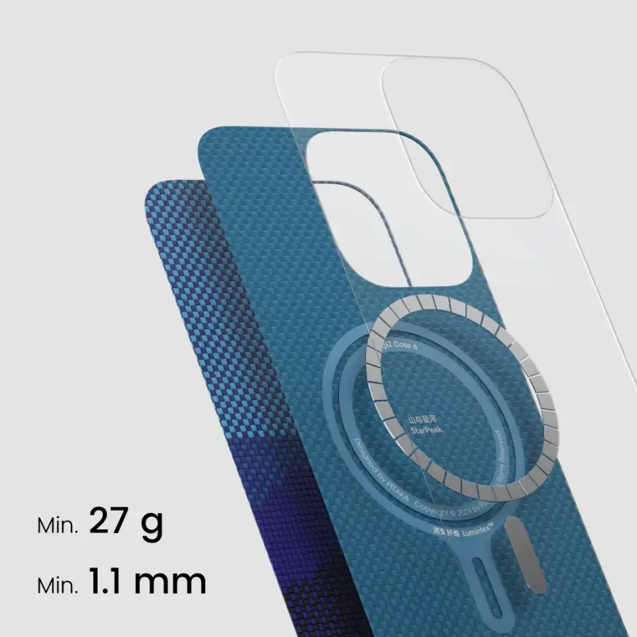 Чохол Pitaka Tactile Woven Case StarPeak Lumintex for iPhone 16 Pro Max - Over The Horizon (KI1604POTH)