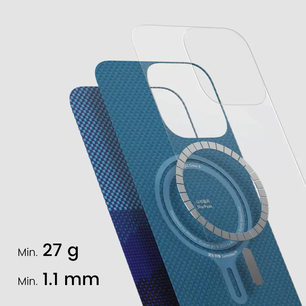 Чехол Pitaka Tactile Woven Case StarPeak Lumintex for iPhone 16 Pro - Over The Horizon (KI1603POTH)
