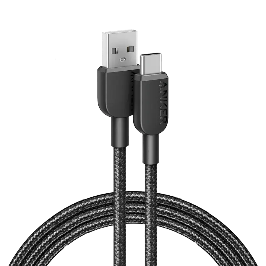 Кабель Anker 310 PowerLine USB-A to Type-C Charger Cable [1-Pack - 0,9м] - Black (B81G5011)