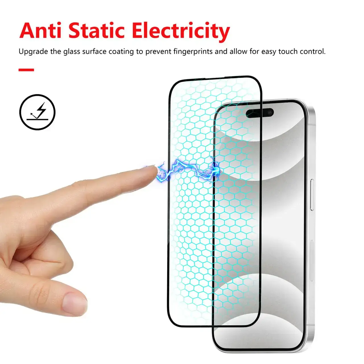 Захисне скло CASETORI Sample HD Anti Dust Glass для iPhone 16 Plus