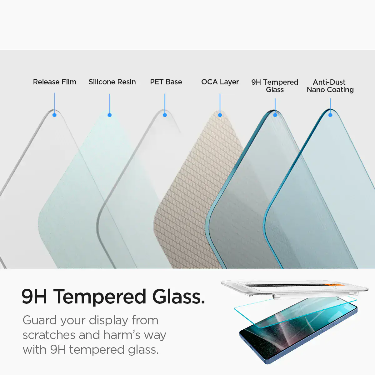 Защитное стекло Spigen для Samsung Galaxy S25 Ultra - EZ Fit GLAS.tR 1 шт - Clear (AGL09078)