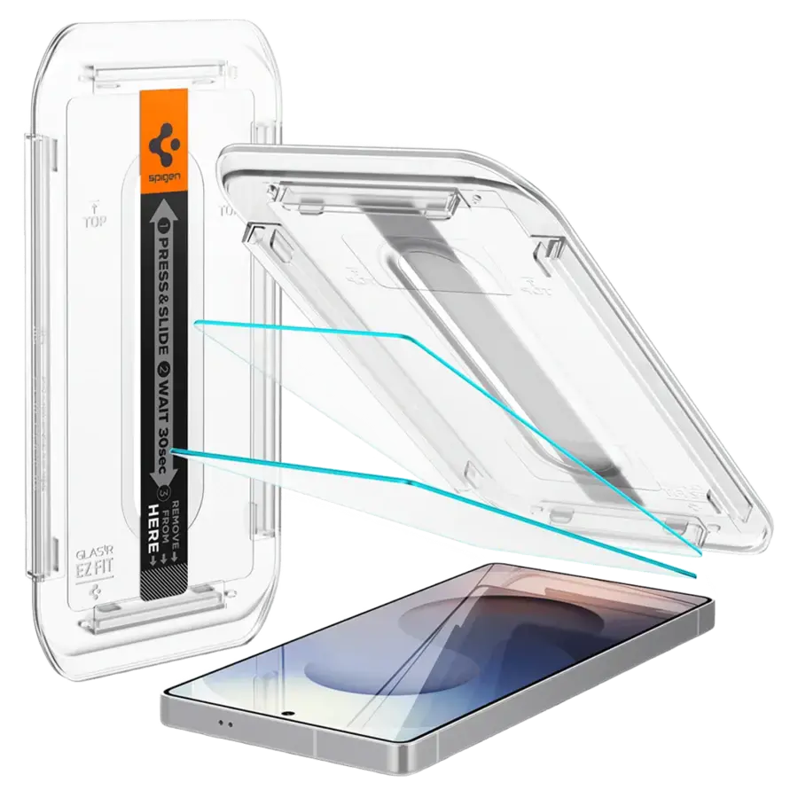 Защитное стекло Spigen для Samsung Galaxy S25 Ultra - EZ Fit GLAS.tR 2 шт - Clear (AGL09078)
