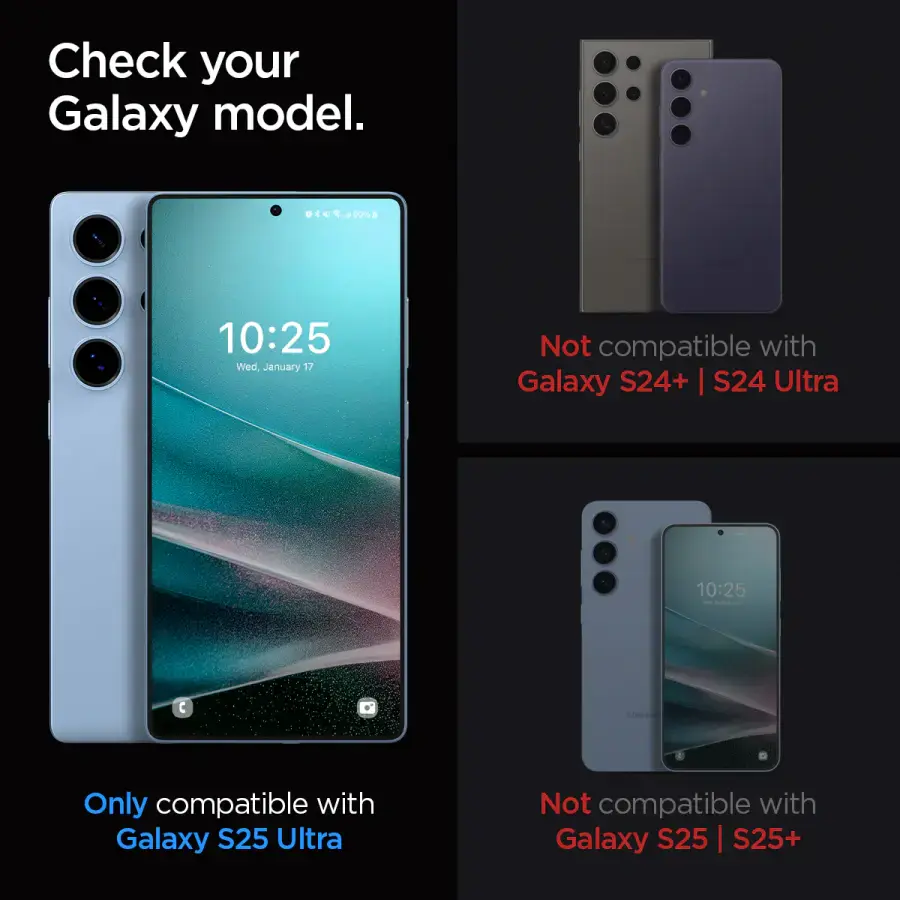 Защитное стекло Spigen для Samsung Galaxy S25 Ultra - EZ Fit GLAS.tR 2 шт - Privacy (AGL09221)