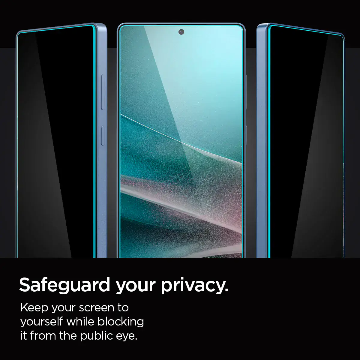 Защитное стекло Spigen для Samsung Galaxy S25 Ultra - EZ Fit GLAS.tR 2 шт - Privacy (AGL09221)