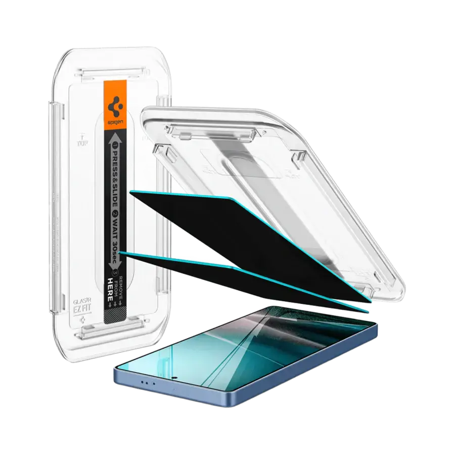 Защитное стекло Spigen для Samsung Galaxy S25 Ultra - EZ Fit GLAS.tR 2 шт - Privacy (AGL09221)