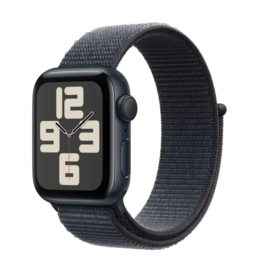 Apple Watch SE 2 2024 GPS 40 mm Midnight Aluminum Case with Ink Sport Loop (MXEA3)